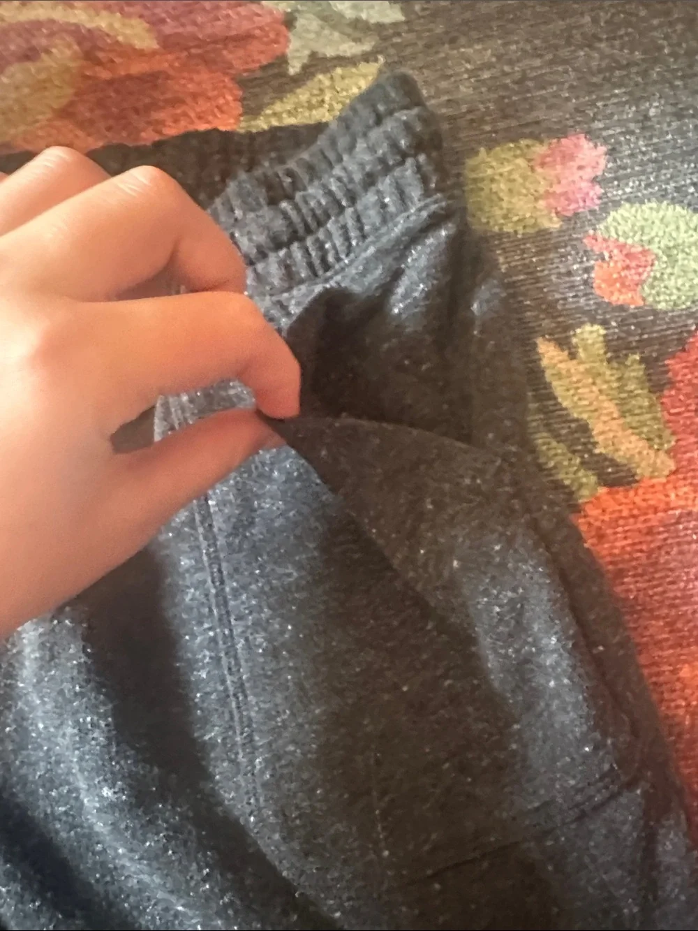 wonder nation Black Heather Knit Shorts for Kids